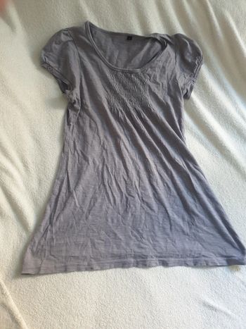 Tee-shirt tunique gris taille 2