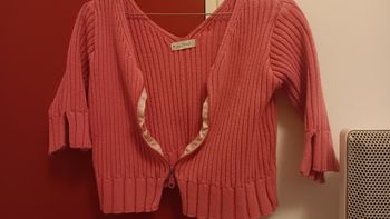 Veste à manche courte rose femme