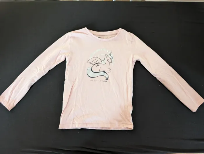 T-shirt licorne manches longues - photo numéro 2