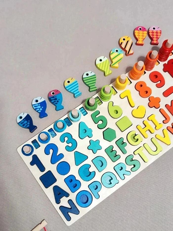 Jeu en bois éducatif pour enfant - photo numéro 7