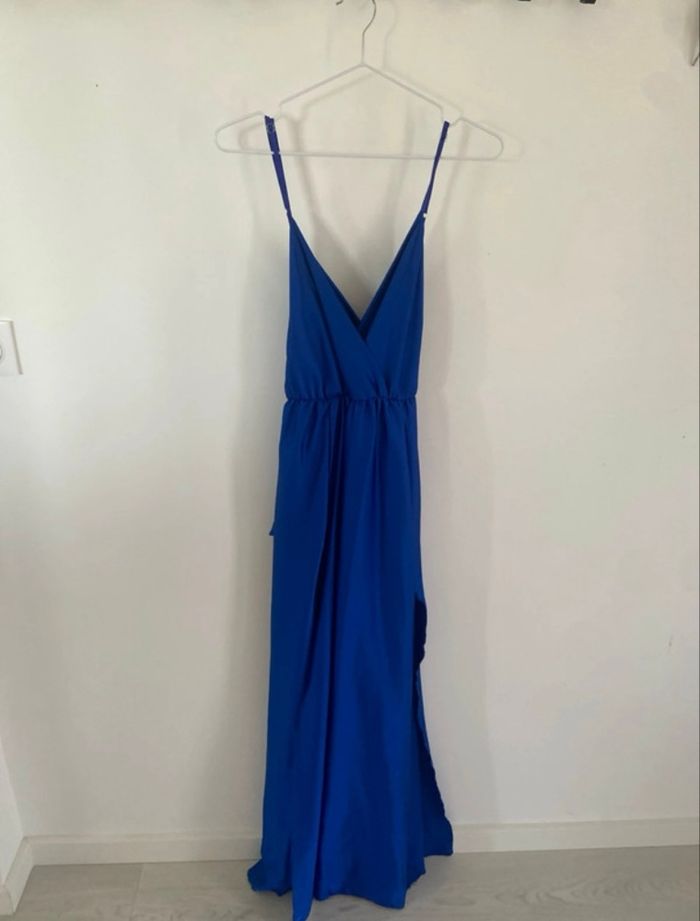 Robe de soirée bleue électrique - photo numéro 2