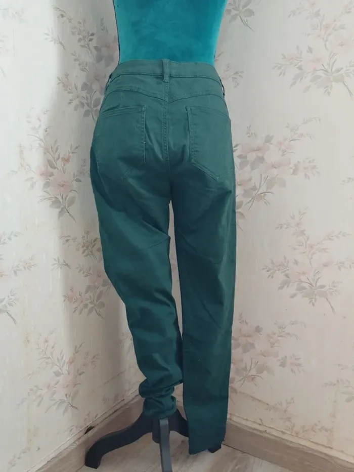 Pantalon skinny push up vert foncé / terranova / (42) - photo numéro 7