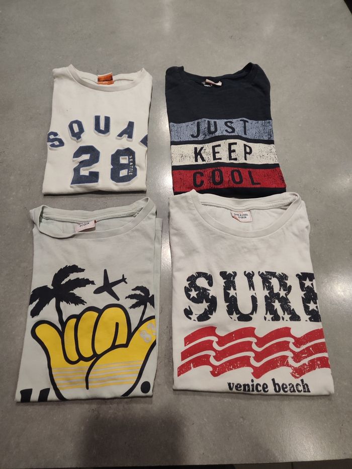 Lot de 4 t-shirts manches courtes garçon – Tape à l’Œil – Taille 8 ans - photo numéro 1