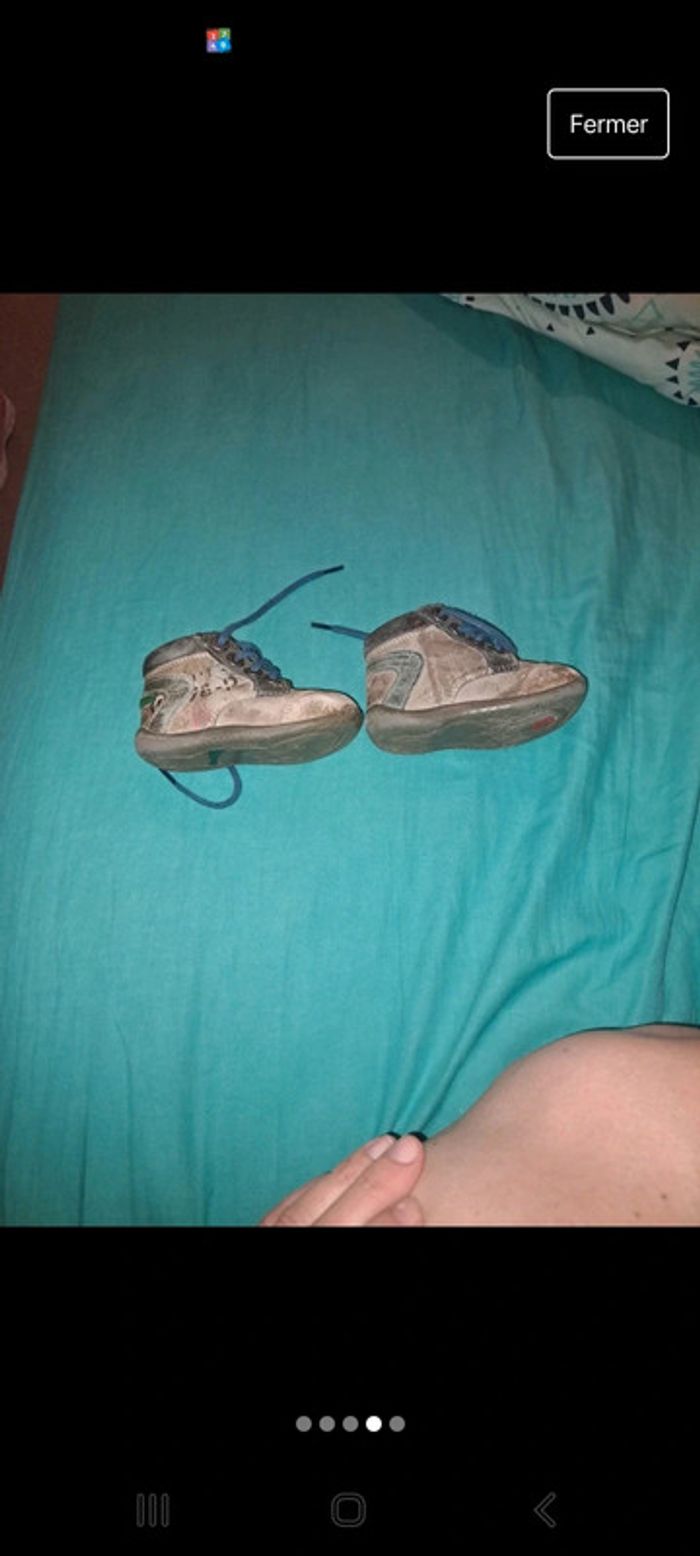 Lot 3 paires chaussures baskets bottines sandalestaille 20 - photo numéro 11