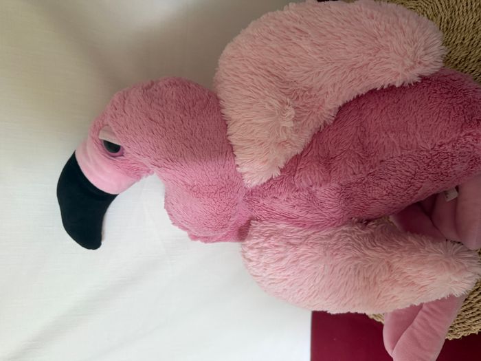 Grande peluche flamant rose - photo numéro 4