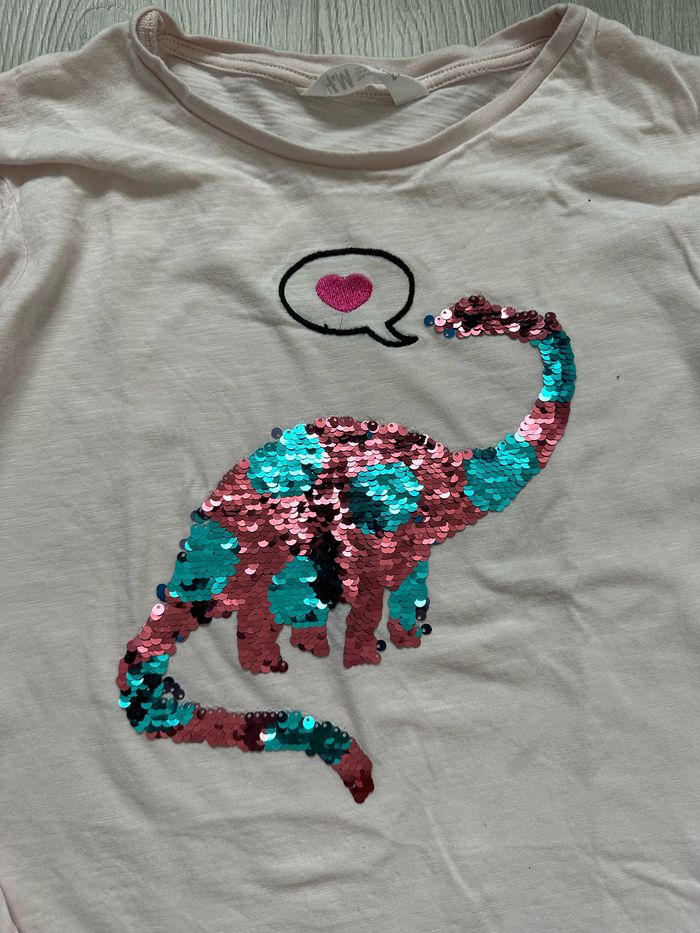 T-shirt ML H&M 8/10 ans - photo numéro 2