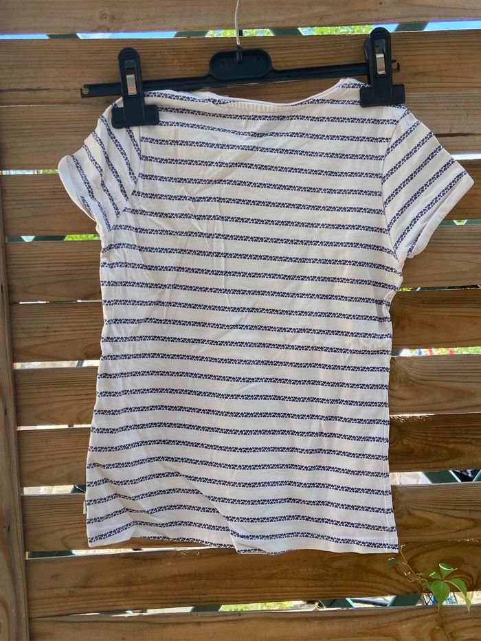 Tee-shirts à rayure bleu - photo numéro 2