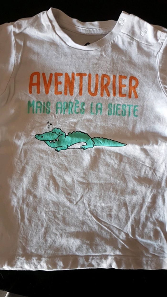 Lot de tee shirts garçon 24 mois - photo numéro 2