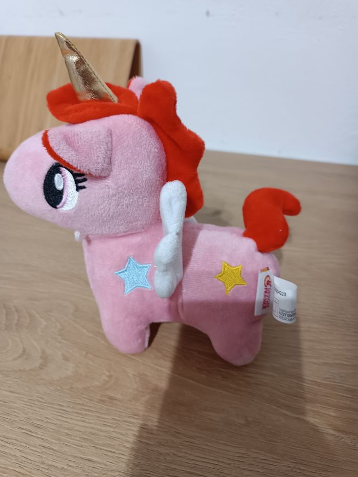 Peluche licorne rose Fizzy – neuve avec étiquette - photo numéro 4