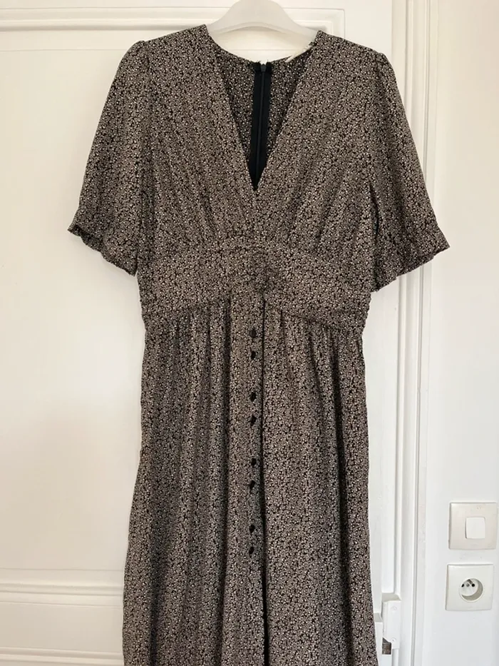 Robe longue/ robe midi motif fleuri