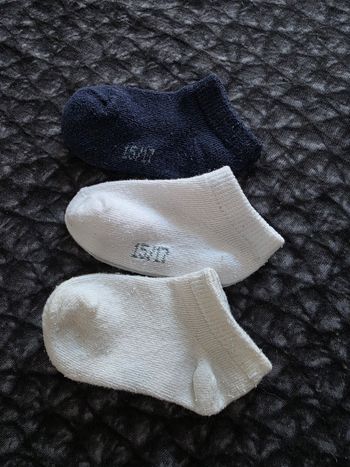 Lot chaussettes invisibles 15/17