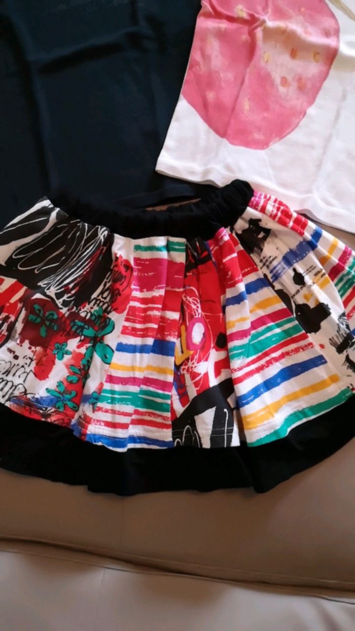 Lot de 3 jupe t shirt été - photo numéro 4