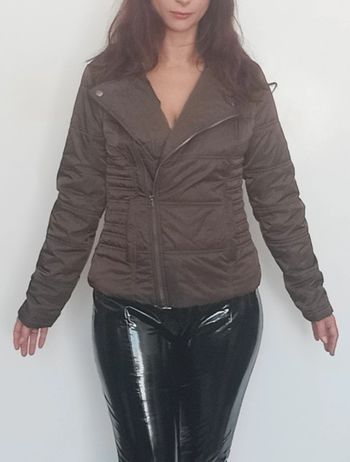 Doudoune courte marron chaude 38/40