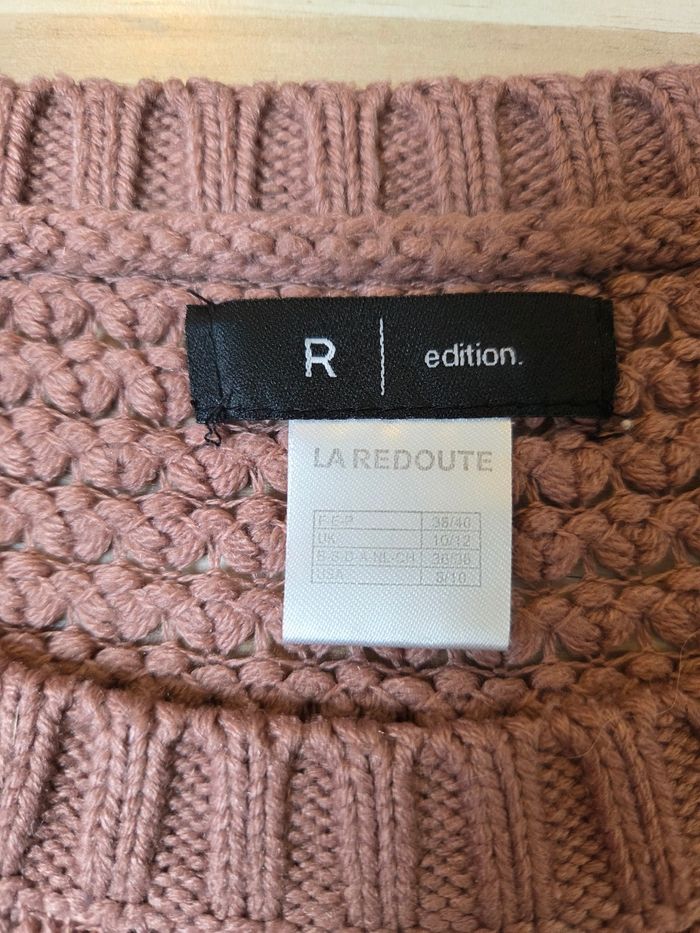 Pull en mailles avec broderie La redoute femme taille 38 - photo numéro 2