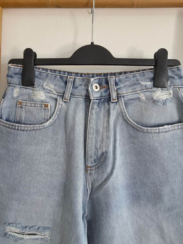 Jeans droit troué effet destroy/habillé Collusion - photo numéro 4