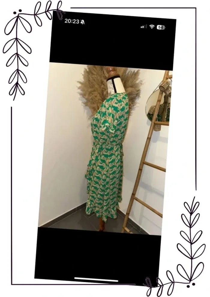 Robe verte d’été fluide goa neuve chic - photo numéro 4