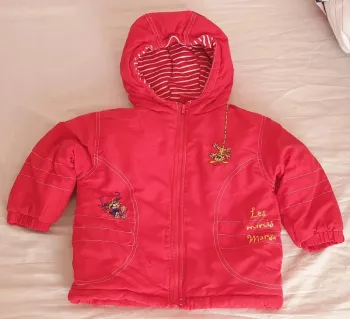 Manteau chaud et ses moufles Marsupilami 2 ans