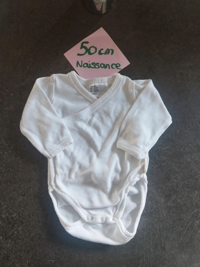 Body croisé blanc 50cm