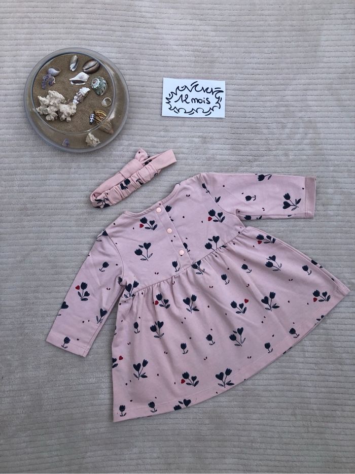 Ensemble (gilet, robe à manches longues et bandeau) - 12 mois - Gémo - photo numéro 5