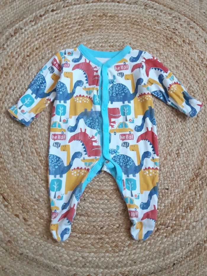 Lot de 3 pyjamas fins 1 pièce 3 mois - photo numéro 2