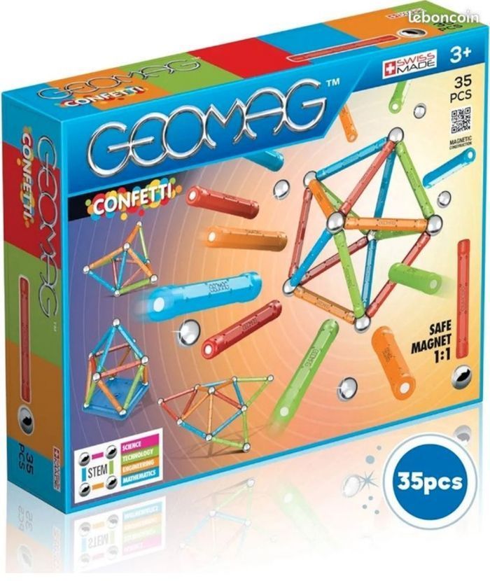 [NEUF] Geomag Classic 351 Confetti – Jeu 35 Pièces