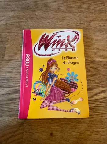 Livre La bibliothèque Rose Winx Club Numéro  58 La flamme du dragon