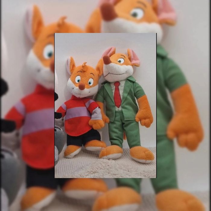 Lot 2 peluches Geronimo Stilton 2009 Collection rare