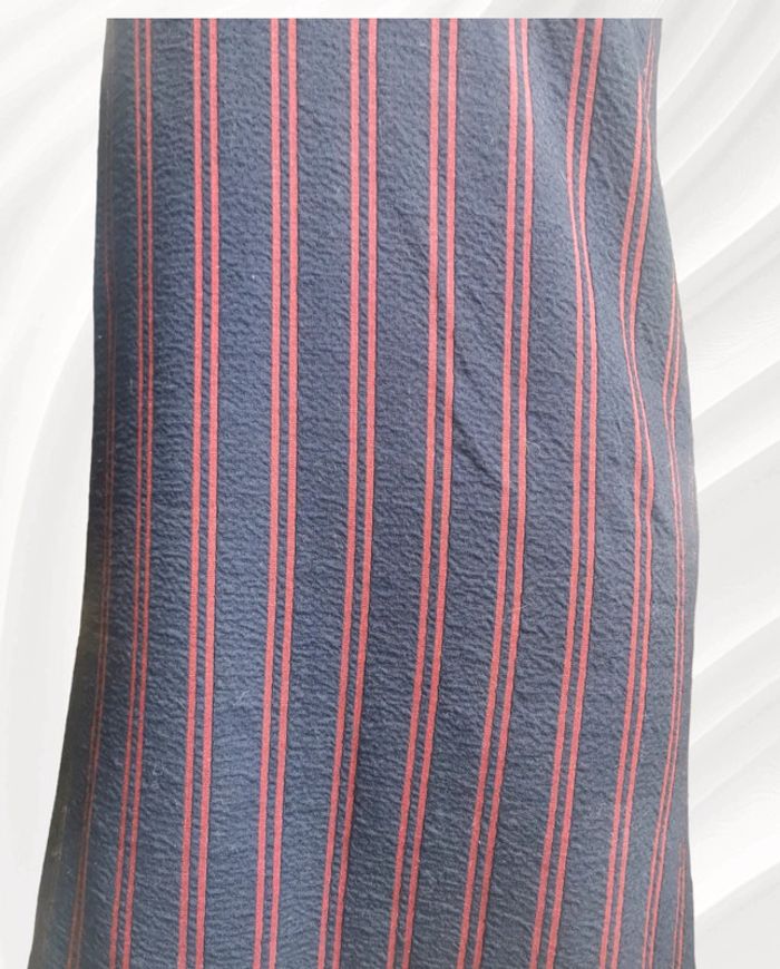 Robe droite sans manches bleu marine et bordeaux - photo numéro 4