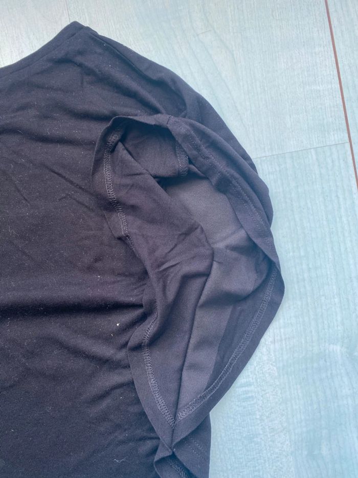 T shirt noir poncho ikks fille 4 ans - photo numéro 5