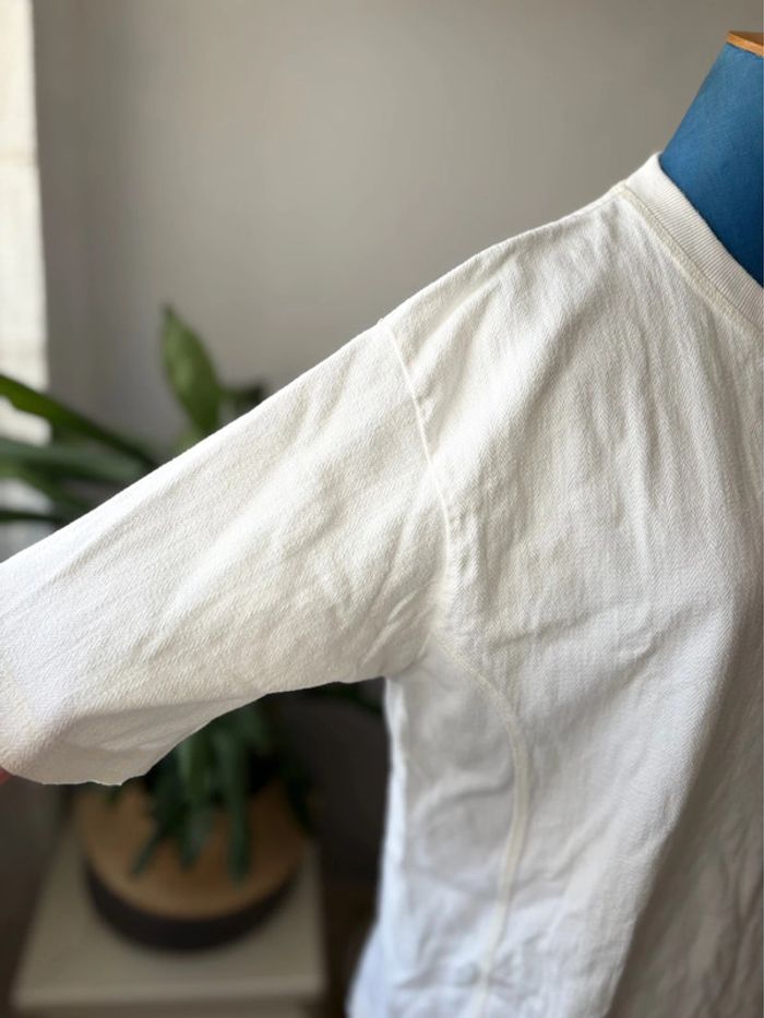 Haut blanc matière coton - 100% coton - blanc - taille XXL/44 - en très bon état - photo numéro 3