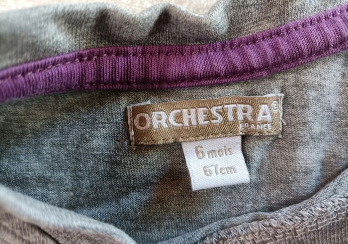T-shirt manches courtes 6 mois - Orchestra - photo numéro 2