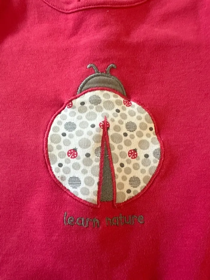 T-shirt manches longues rose - photo numéro 2
