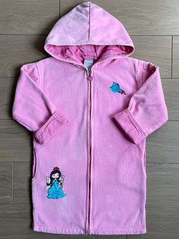 Peignoir en éponge Carré Blanc T-6 ans