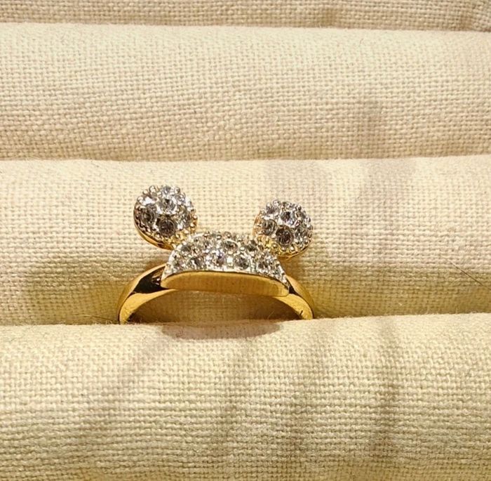 Bague dorée mickey - photo numéro 2