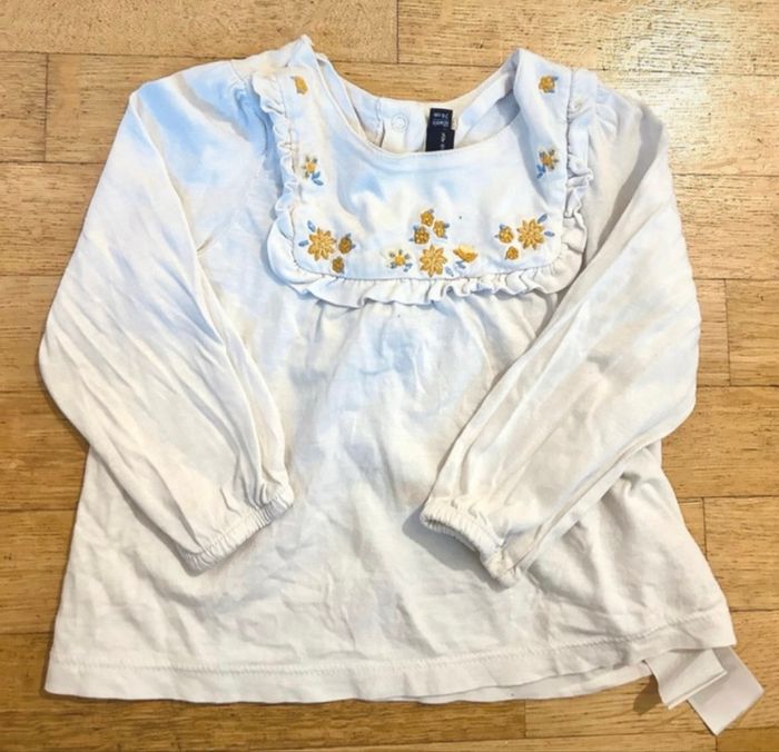 7 tops manches longues bébé fille - 12 mois - photo numéro 4