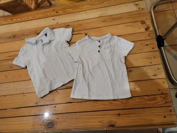 Lot t-shirt blanc polo et chic