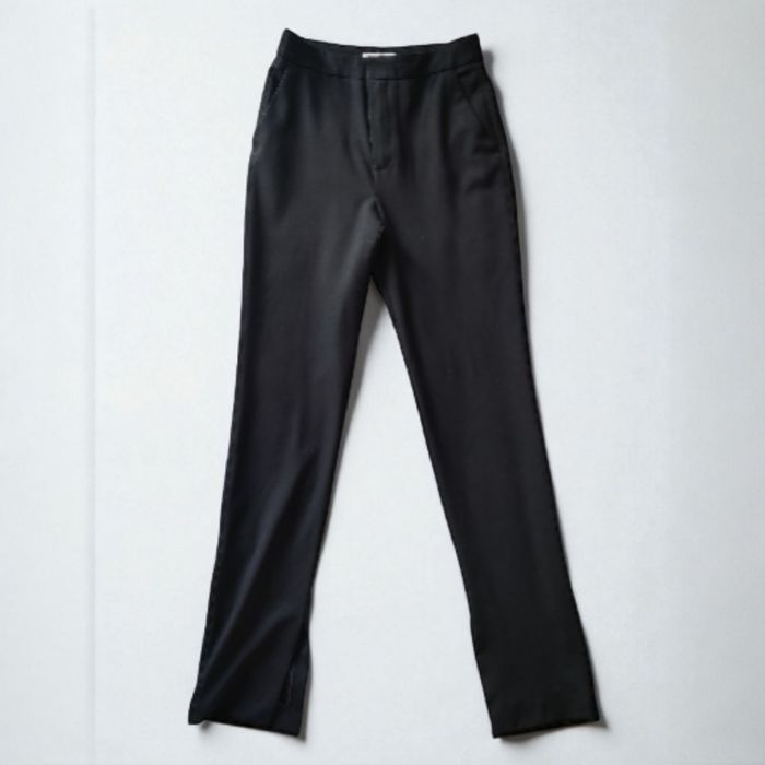 Pantalon noir taille S/36 Zara fendu style chic