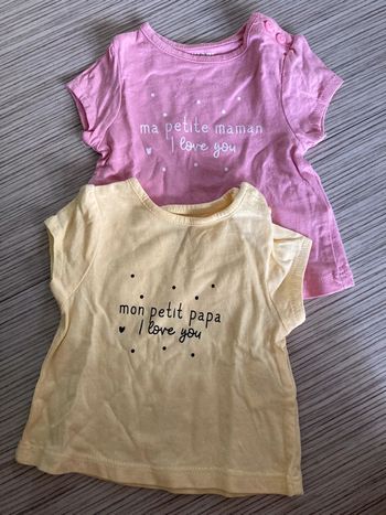 Lot de deux t shirt
