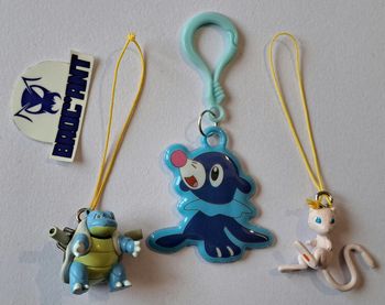 Lot de 3 figurines porte clés Pokémon