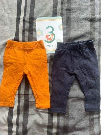 2 leggings - 3 mois