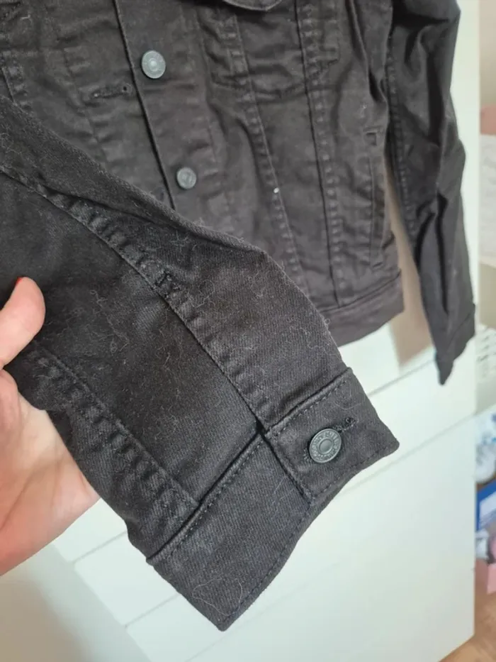 Veste en jeans LEVI'S authentique taille S noir - photo numéro 9