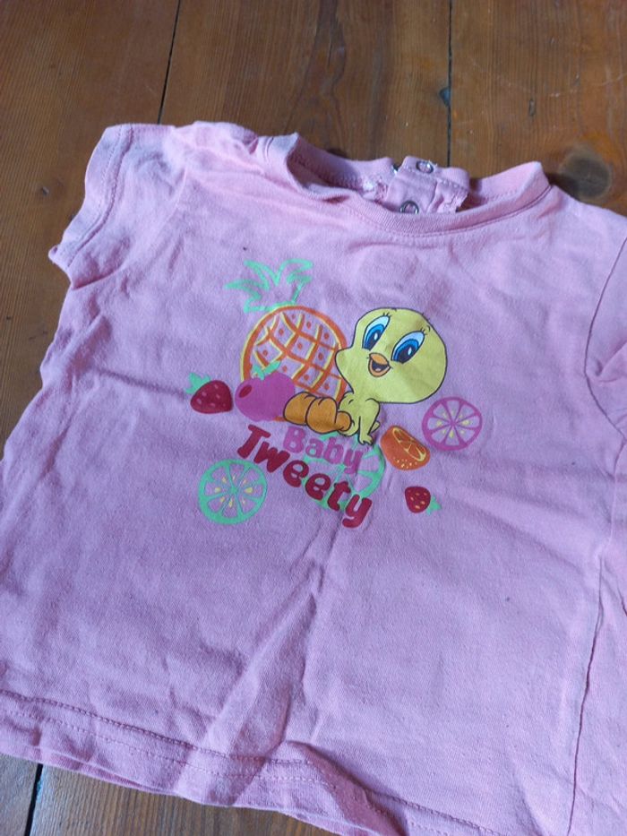 T-shirt Baby Titi en coton de 9 à 12 mois Warner Bros. - photo numéro 2