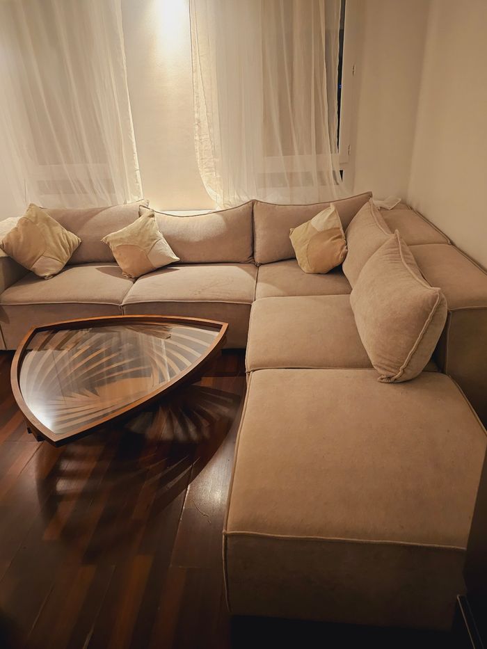 Canapé bon état  avec la table