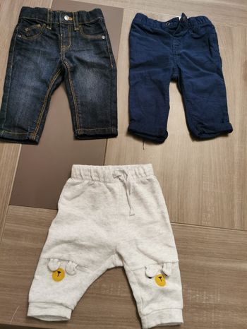 Lot de 3 pantalons en 3 mois