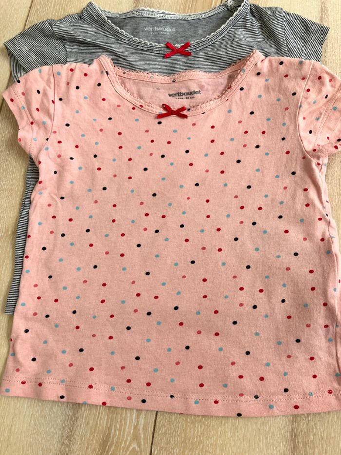 Lot 3 tee shirts Vertbaudet 2 ans - photo numéro 3