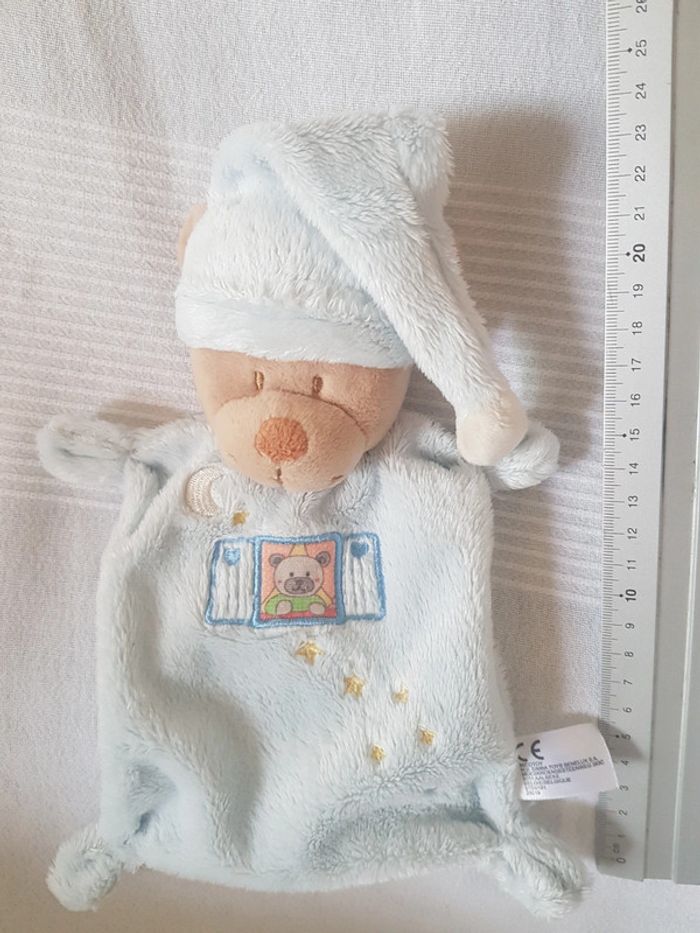 Doudou plat bleu Nicotoy - photo numéro 2