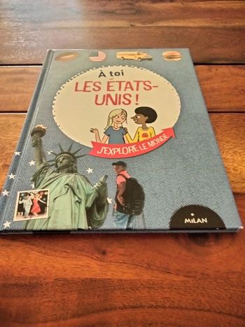 Livre intitulé à toi les états unis j'explore le monde milan