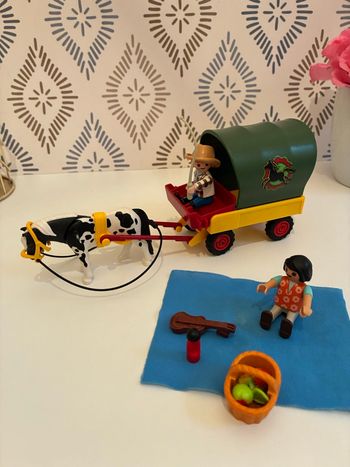 Playmobil 6948 Enfants avec chariot et poney