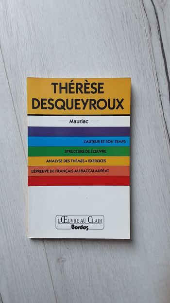 Livre L'œuvre au clair sur Thérèse Desqueyroux  de Mauriac