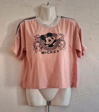 T-shirt rose Mickey vintage style Versace - Taille